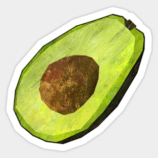 Open avocado Sticker